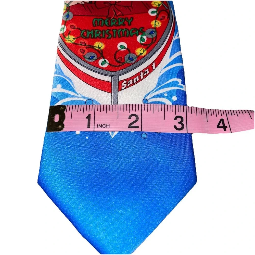 Christmas Men's Neck Tie Santa Speed‎ Boat Reindeer Skiing Holiday Traditions